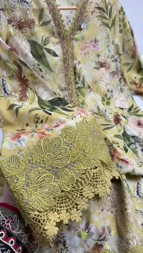 Rs 12500 Aneelas Stitched Lawn Print Emb Shirt Trouser with Printed Duppata 3pc [SPR-26-21] [Dispatch Time 2 Months]