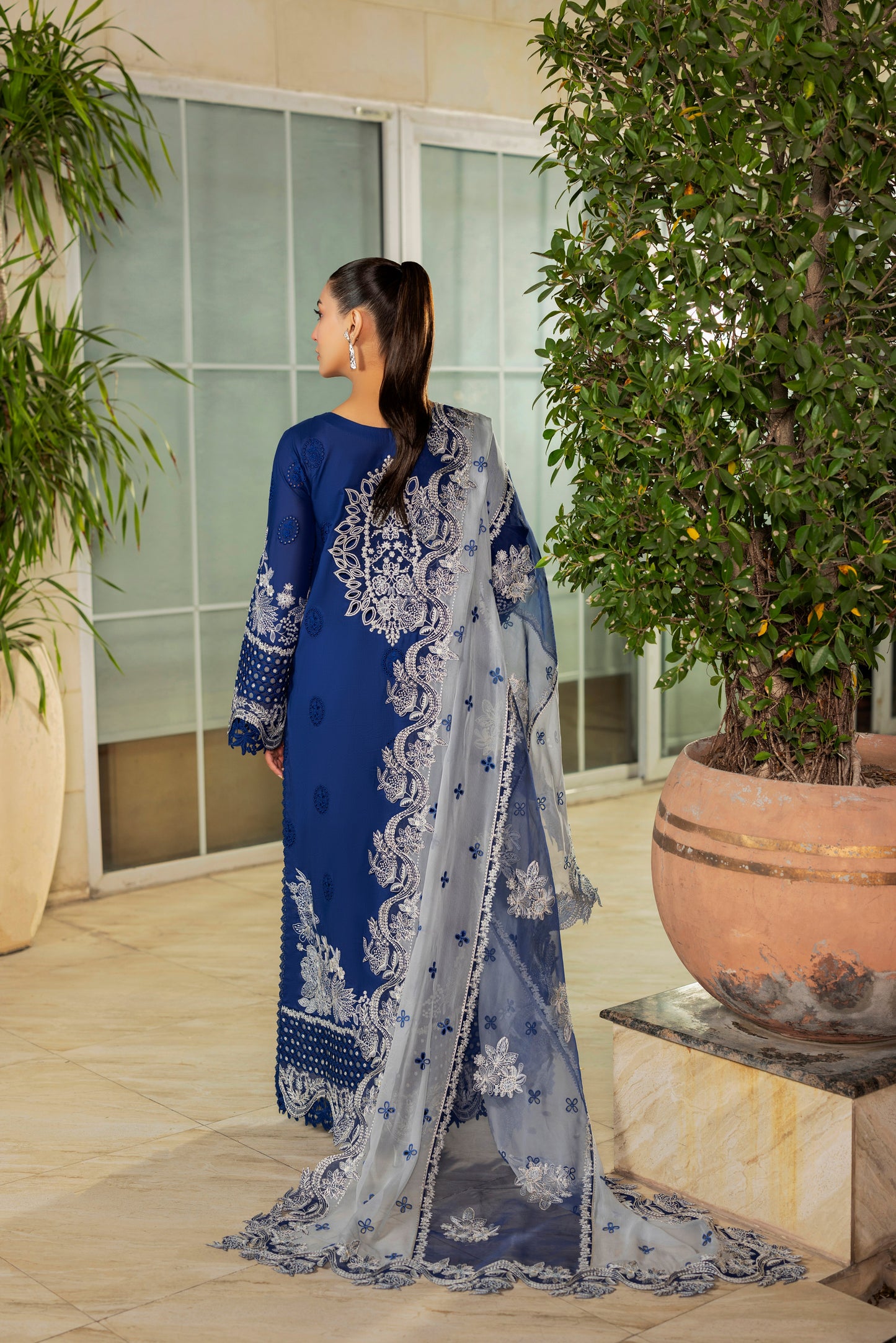 Rs 14000 Aneelas Stitched Signature Luxury Lawn Emb Shirt Trouser 2pc [LUX-26-38] [EAD] [Dispatch Time 2.5 Months]