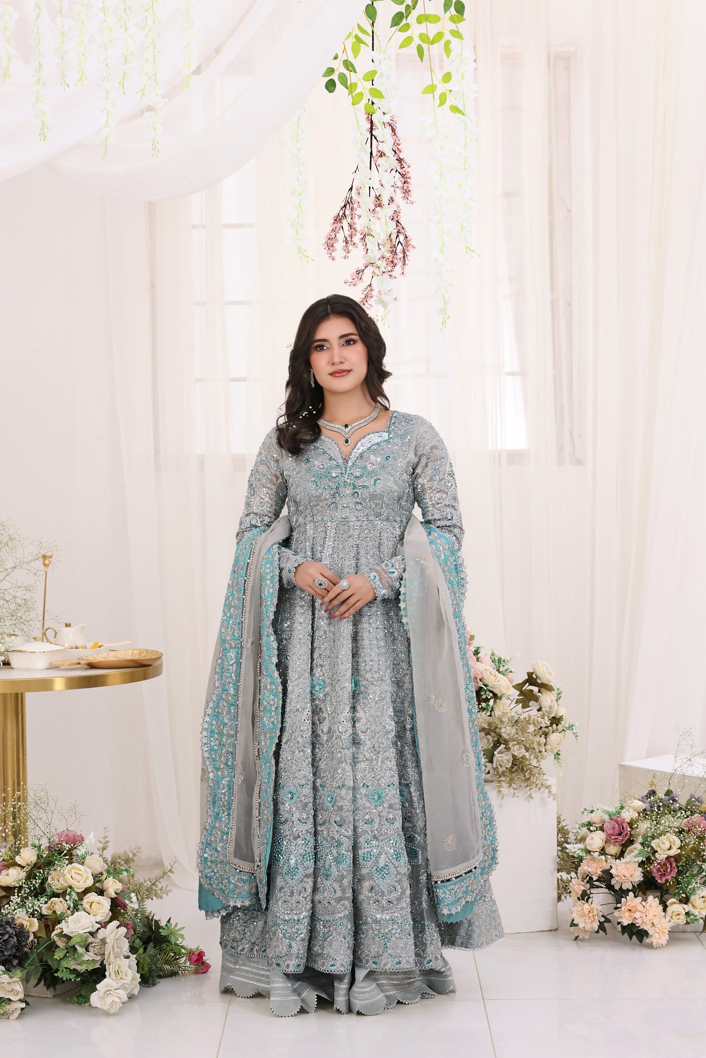 Aneelas Bridal Ada Work Emb Tissue 3pc [BR-34] [Dispatch Time 3 Months]
