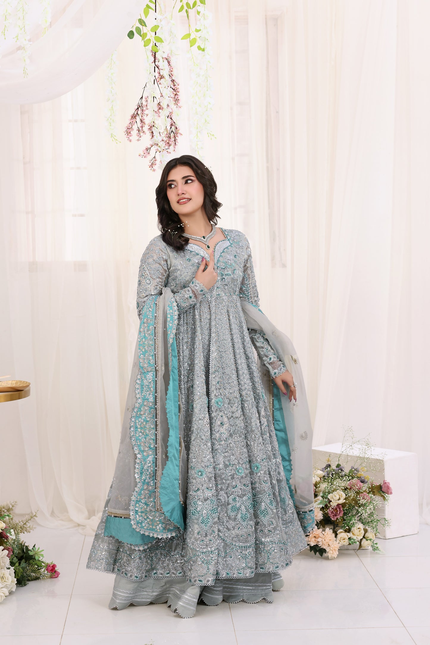 Aneelas Bridal Ada Work Emb Tissue 3pc [BR-34] [Dispatch Time 3 Months]