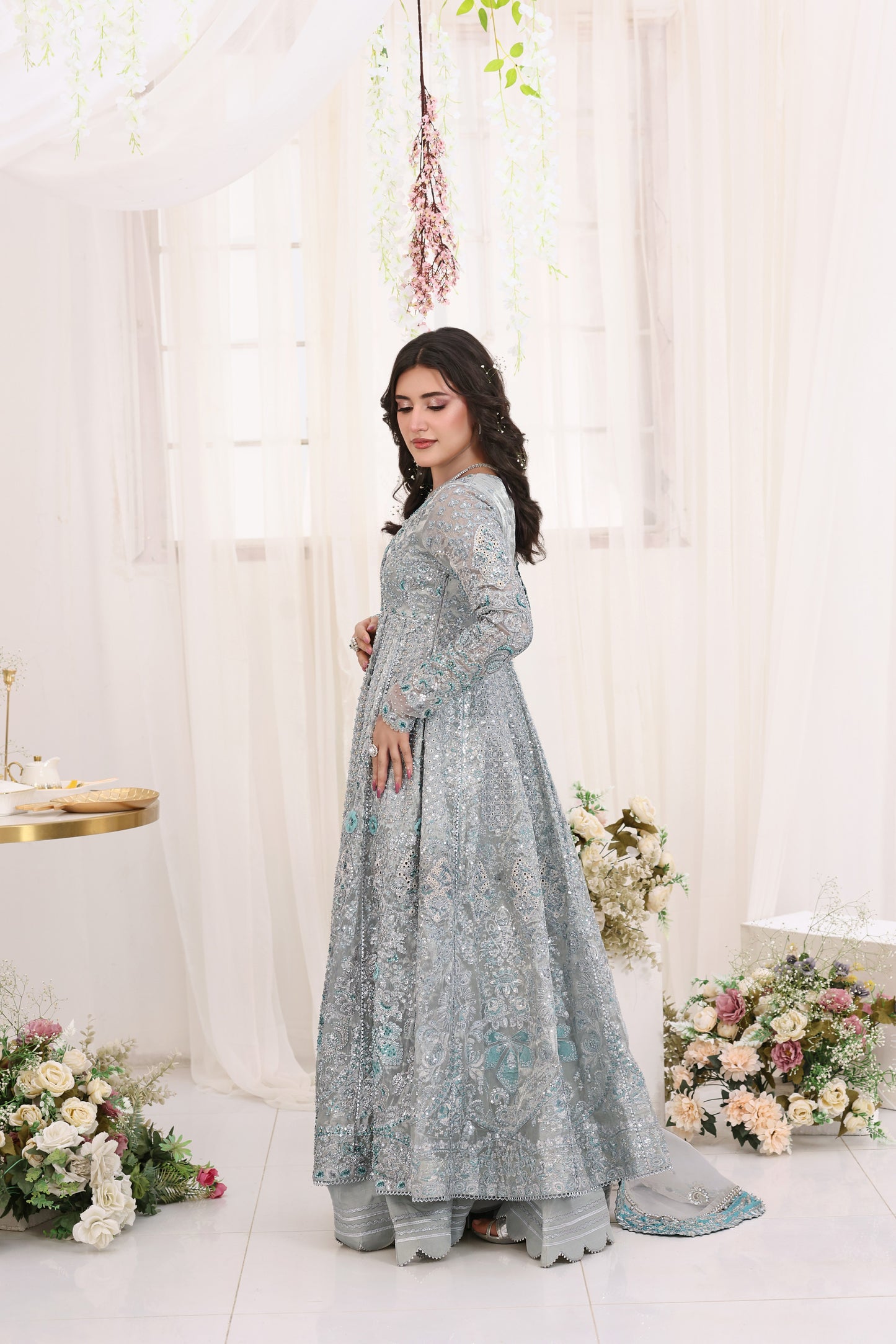 Aneelas Bridal Ada Work Emb Tissue 3pc [BR-34] [Dispatch Time 3 Months]