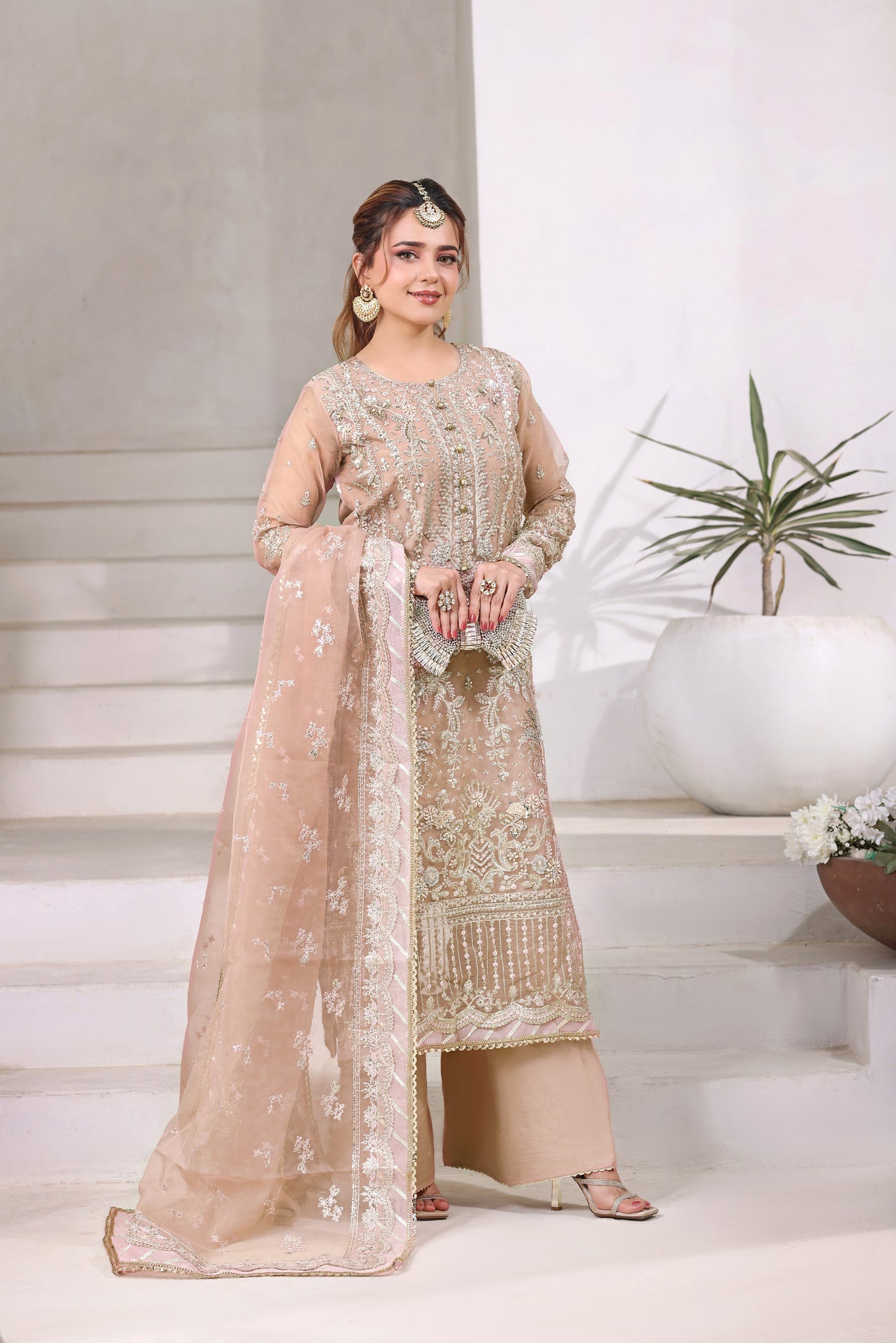 Rs 29500 Aneelas Stiched Bridal Ada Work 3pc [BR-17] [Dispatch Time 2 Months]