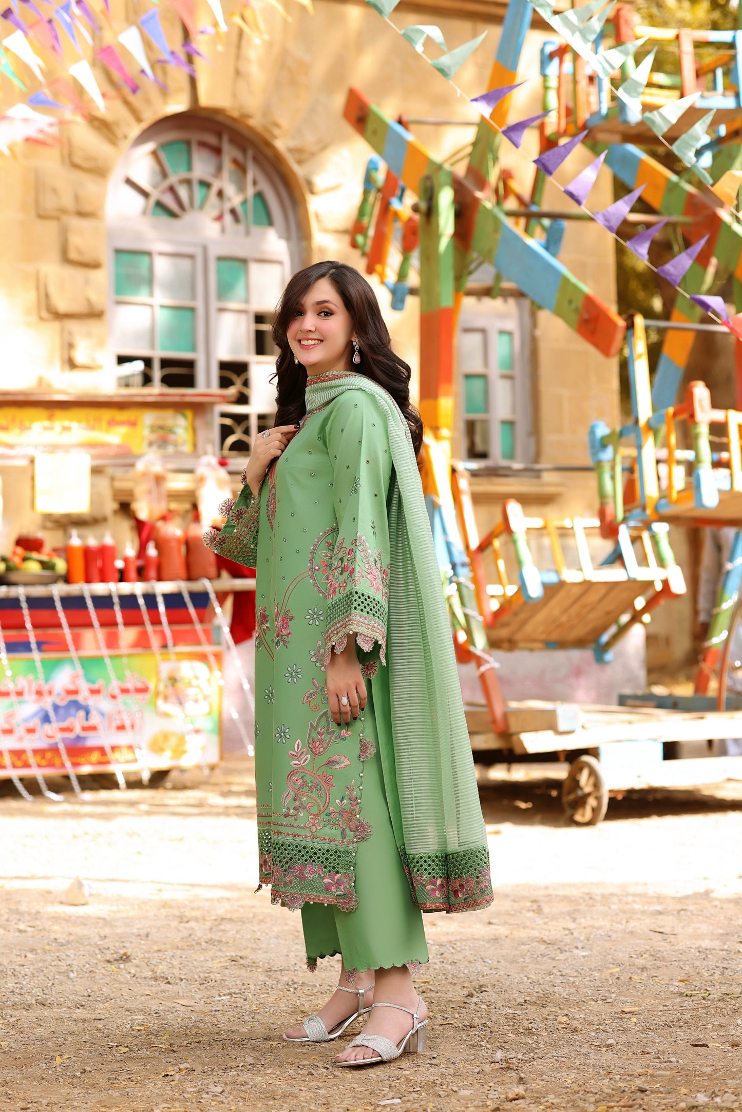 Rs 17500 Aneelas Stitched Lawn Emb 3pc [LUX-26-34] [EAD] [Dispatch Time 1.5 Months]
