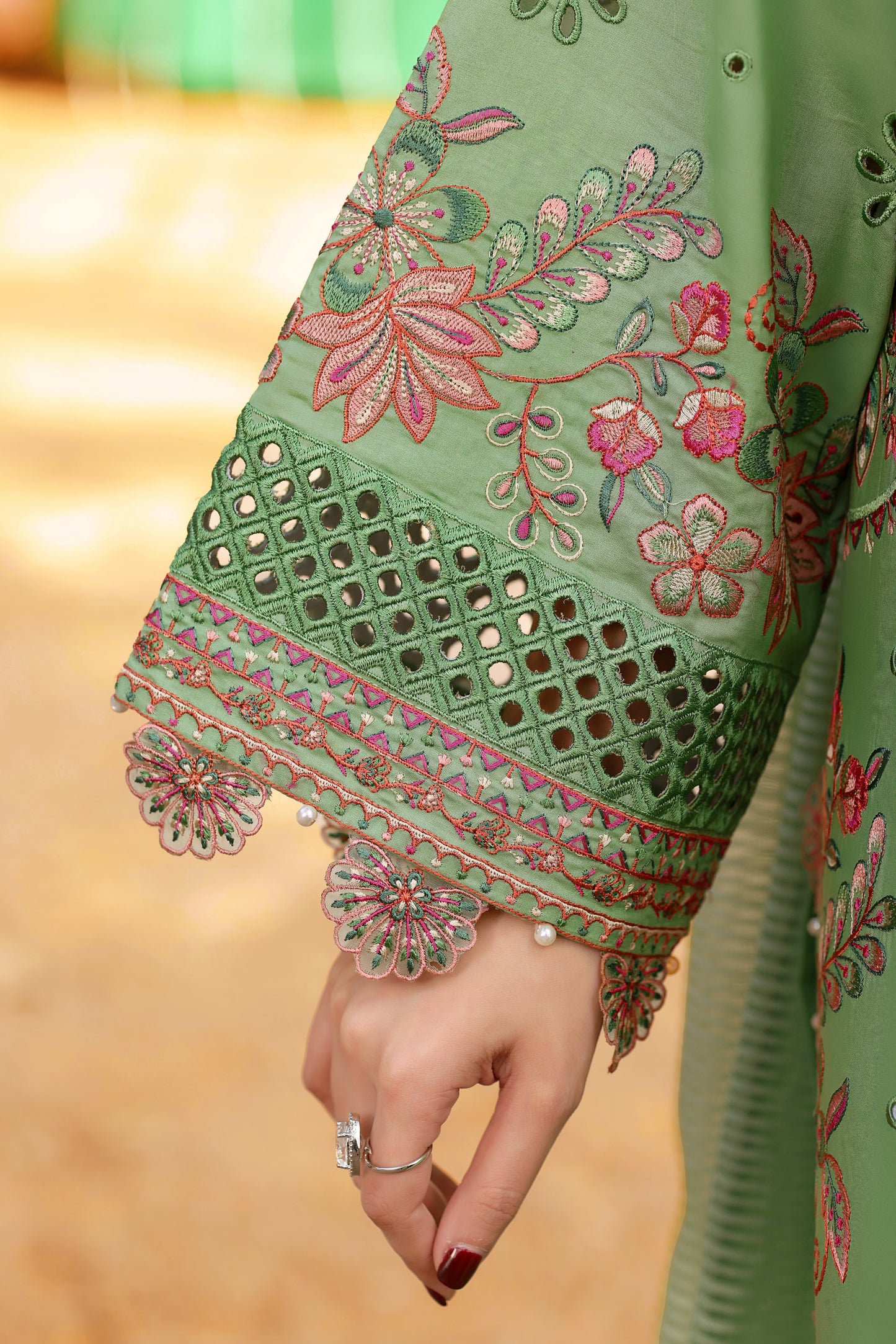 Rs 17500 Aneelas Stitched Lawn Emb 3pc [LUX-26-34] [EAD] [Dispatch Time 1.5 Months]