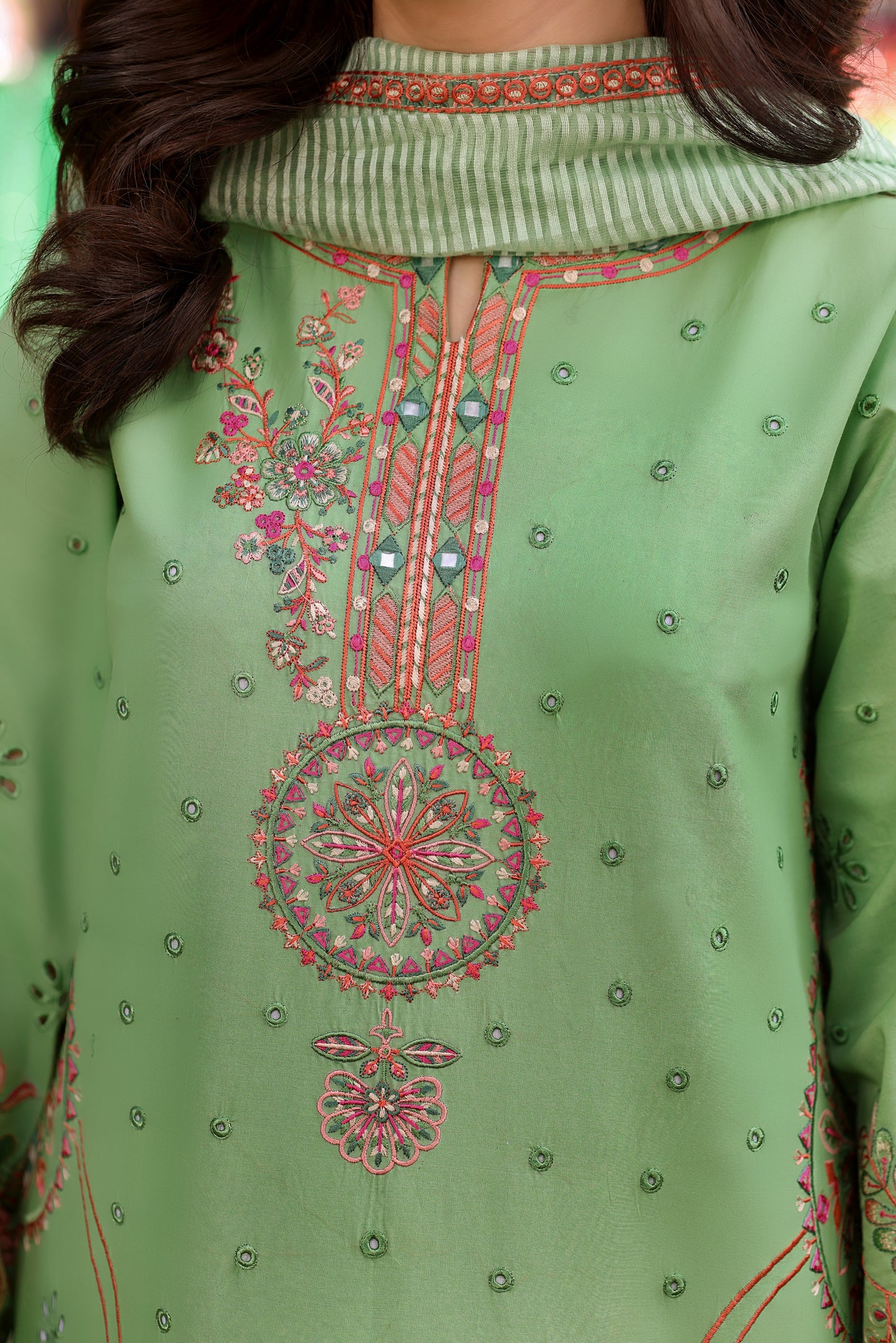 Rs 17500 Aneelas Stitched Lawn Emb 3pc [LUX-26-34] [EAD] [Dispatch Time 1.5 Months]