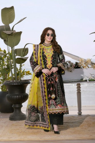 Rs 18500 Aneelas Stitched Luxury Lawn Emb Khadi Net Duppata 3pc [LUX-26-15] [Dispatch Time 2 Months]