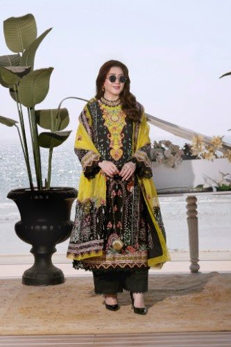 Rs 18500 Aneelas Stitched Luxury Lawn Emb Khadi Net Duppata 3pc [LUX-26-15] [Dispatch Time 2 Months]