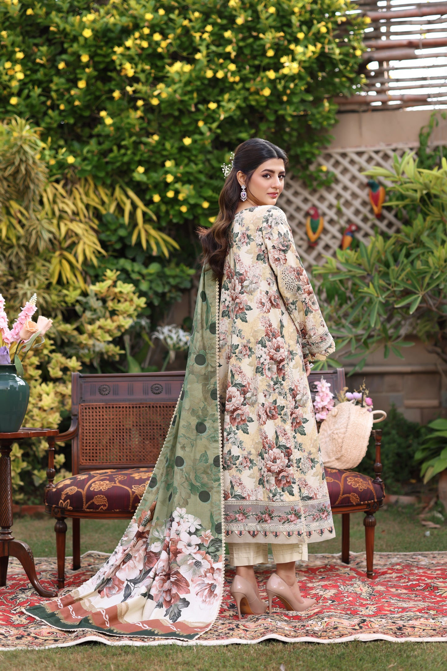 Aneelas Stitched Khadar Print Emb 3pc [WPR-02] [Dispatch Time 2 Months]