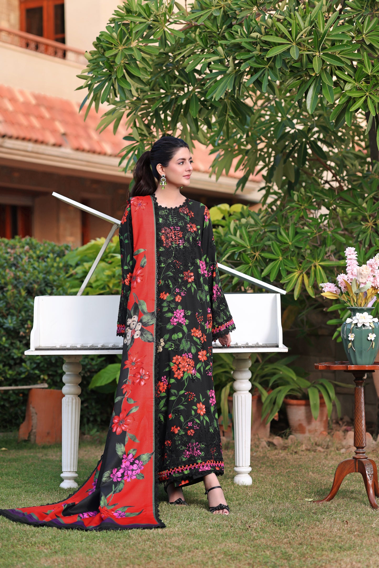 Aneelas Stitched Viscose Emb Warm Shawl 3pc [WPR-05] [Dispatch Time 2 Months]