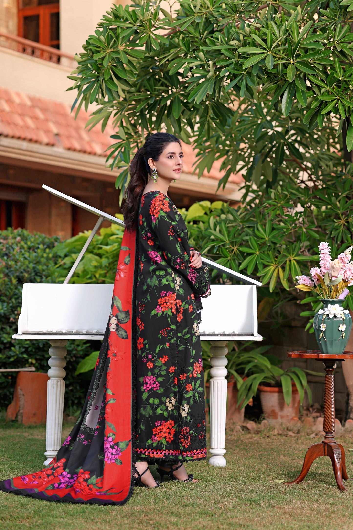 Aneelas Stitched Viscose Emb Warm Shawl 3pc [WPR-05] [Dispatch Time 2 Months]