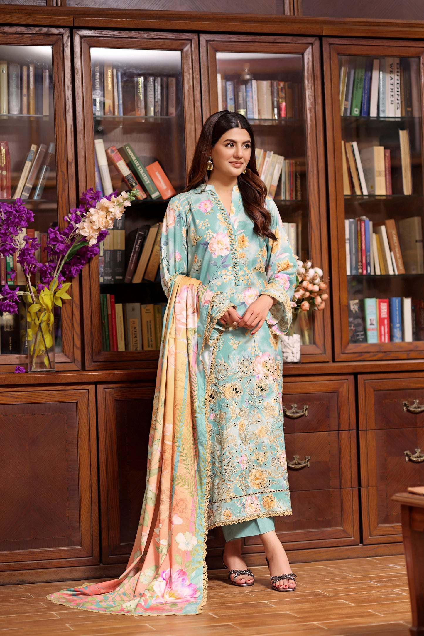 Aneelas Stitched Winter Linen 3pc [WPR-12] [Dispatch Time 2 Months]