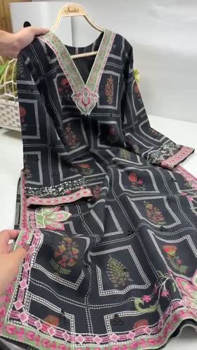 Rs 9000 Aneelas Stitched Lawn Print Emb Shirt Trouser 2pc [LUX-26-78] [Dispatch Time 2 Months]