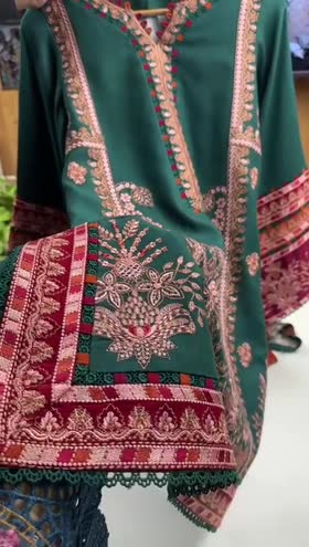 Rs 15000 Aneelas Twill Winter Emb Stitched 3Pc [WLUX-08] [Dispatch Time 2 Months]