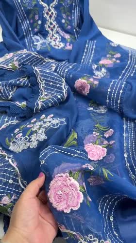 Rs 19500 Aneelas Stitched Luxury Lawn Emb 3pc Chiffon Duppata [LUX-26-86] [Dispatch Time 2 Months]