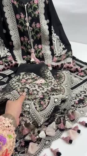 Rs 18000 Aneelas Stitched Luxury Lawn Emb 3pc Khadi Net Duppata [LUX-26-61] [Dispatch Time 2 Months]