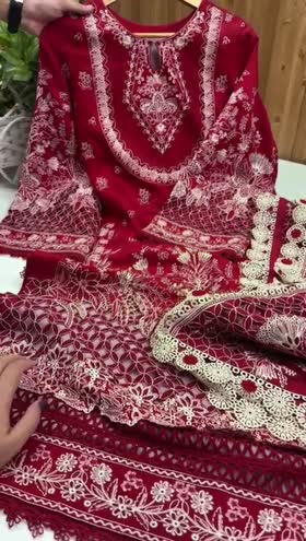 Rs 18500 Aneelas Stitched Luxury Winter Emb Karandi Emb 3pc [LAIBA-02] [Dispatch Time 2 Months]