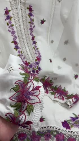 Rs 8500 Aneelas stitched Emb shirt trouser. [ Dispatch date 20 April ]