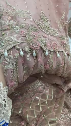 Rs 26500 Aneelas Bridal/ Wedding Stitched Net 3pc Maxi [BR-01] [Dispatch Date 5th July] ~ [Chest 21] [Length 50] MEDIUM