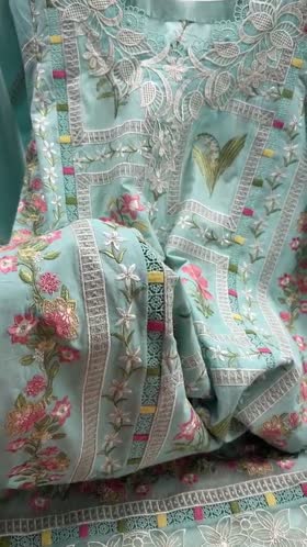 Rs 13450 Aneelas Stitched Luxury Lawn Emb Shirt Trouser 2pc [LUX-26-80] [Dispatch Time 2 Months]