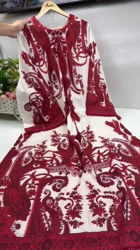 Rs 5500 Aneelas Stitched Print Kaftan 2pc [SPR-26-48] [Dispatch Time 2.5 Months]