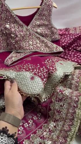 Rs 38500 Aneelas Stitched Silk Emb Lehehnga Choli Organza Duppata 3pc [BR-35] [Dispatch Time 2.5 Months]