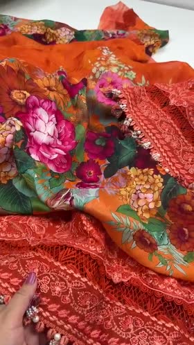 Rs 16450 Aneelas Stitched Luxury Lawn Emb 3pc Chiffon Print Duppata [LUX-26-101-B] [Dispatch Time 2 Months]