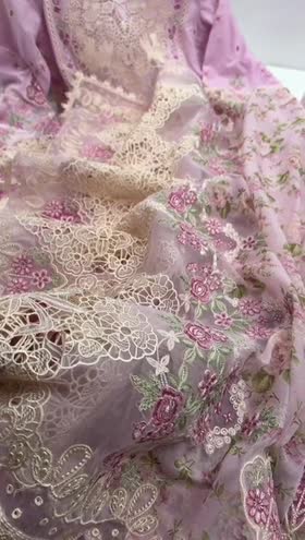 Rs 20500 Aneelas Stiched Signature Luxury Lawn Emb Shirt Trouser With Emb Chiffon Duppata 3pc [LUX-26-13] [Dispatch Time 2 Months]