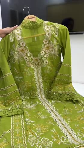 Rs 15500 Aneelas stitched luxury lawn Emb shirt  Emb Duppata Emb trouser [Dispatch date 20th May]