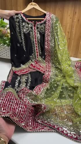 Rs 19500 Aneelas Wedding Stitched Raw Silk 3pc [FC-07] [Dispatch time 2 Months]
