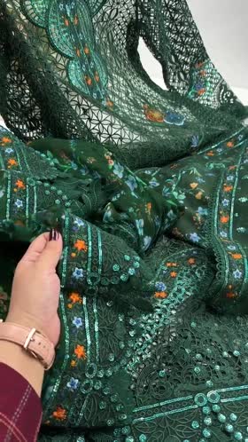 Rs 25000 Aneelas Stitched Luxury Organza Emb 4pc [LUX-OR-02-A] [EAD] [Dispatch Time 1.5 Months]