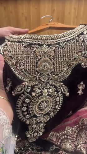 Rs 35000 Aneelas Stitched Bridal/ Wedding Ada Work 3pc [VT-06] [Dispatch Time 2 Months]
