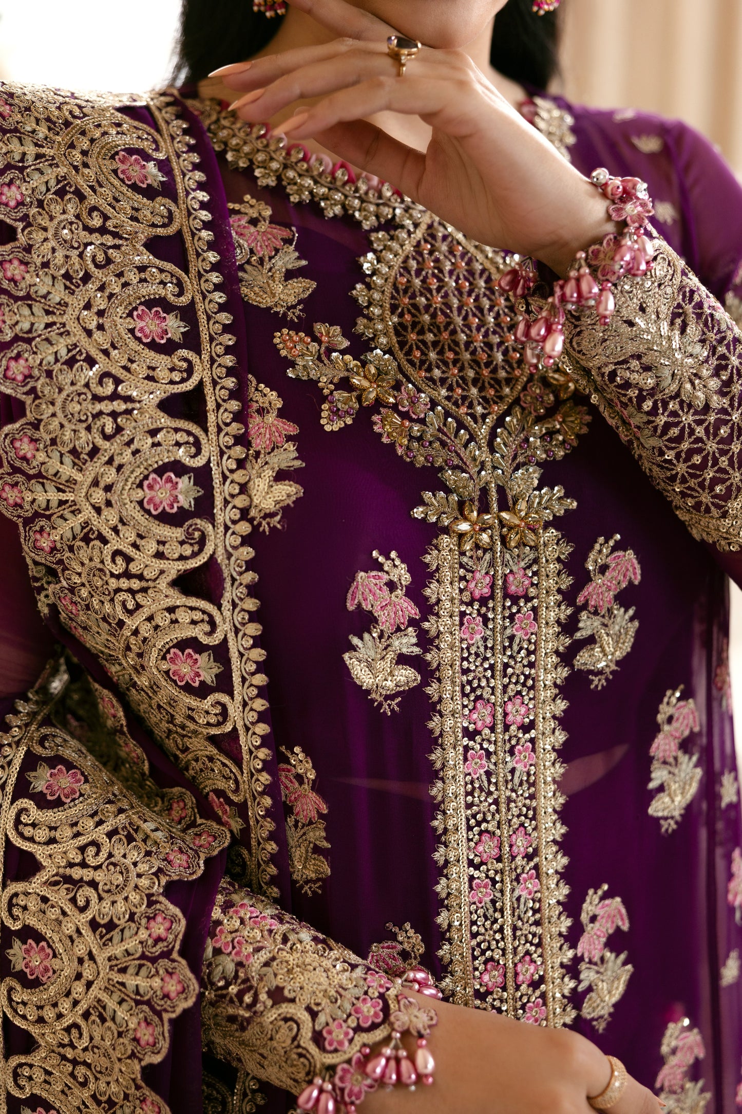 Rs 26500 Aneelas Stitched Luxury Emb Organza 3pc [MAWRA-06] [Dispatch Time 2.5 Months]