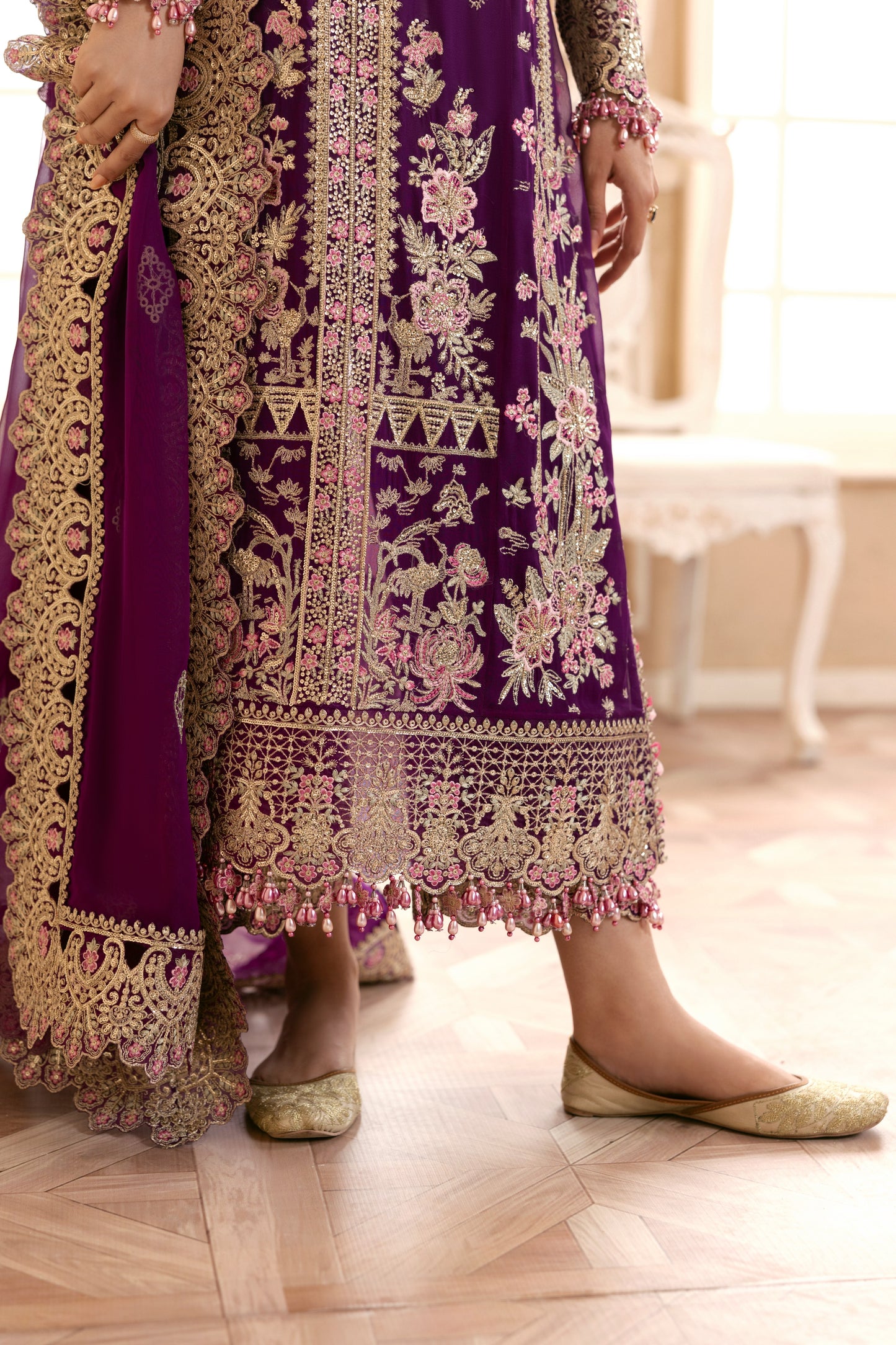 Rs 26500 Aneelas Stitched Luxury Emb Organza 3pc [MAWRA-06] [Dispatch Time 2.5 Months]