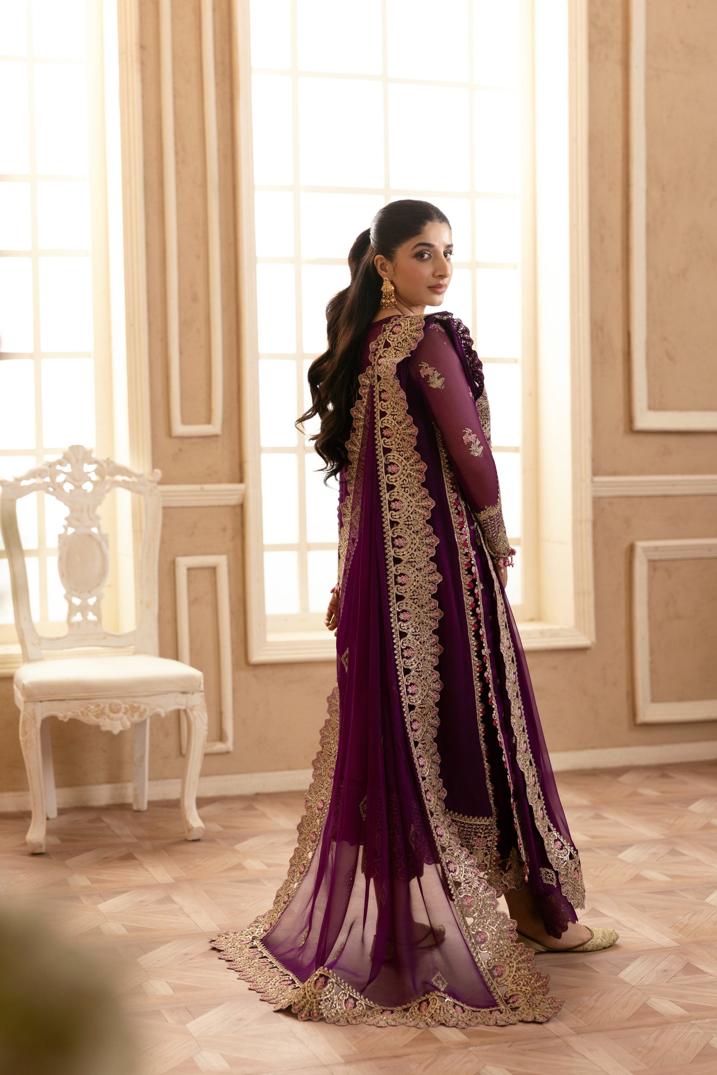 Rs 26500 Aneelas Stitched Luxury Emb Organza 3pc [MAWRA-06] [Dispatch Time 2.5 Months]