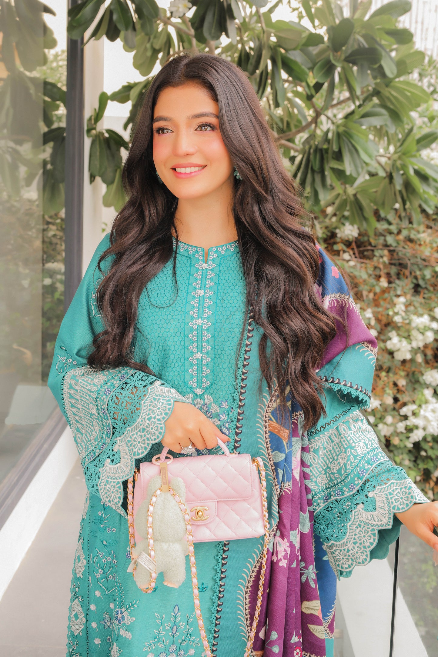 Rs 16500 Aneelas Winter Viscose Emb Printed Warm Shawl Stitched 3pc [LAIBA-03] [Dispatch Time 2 Months]