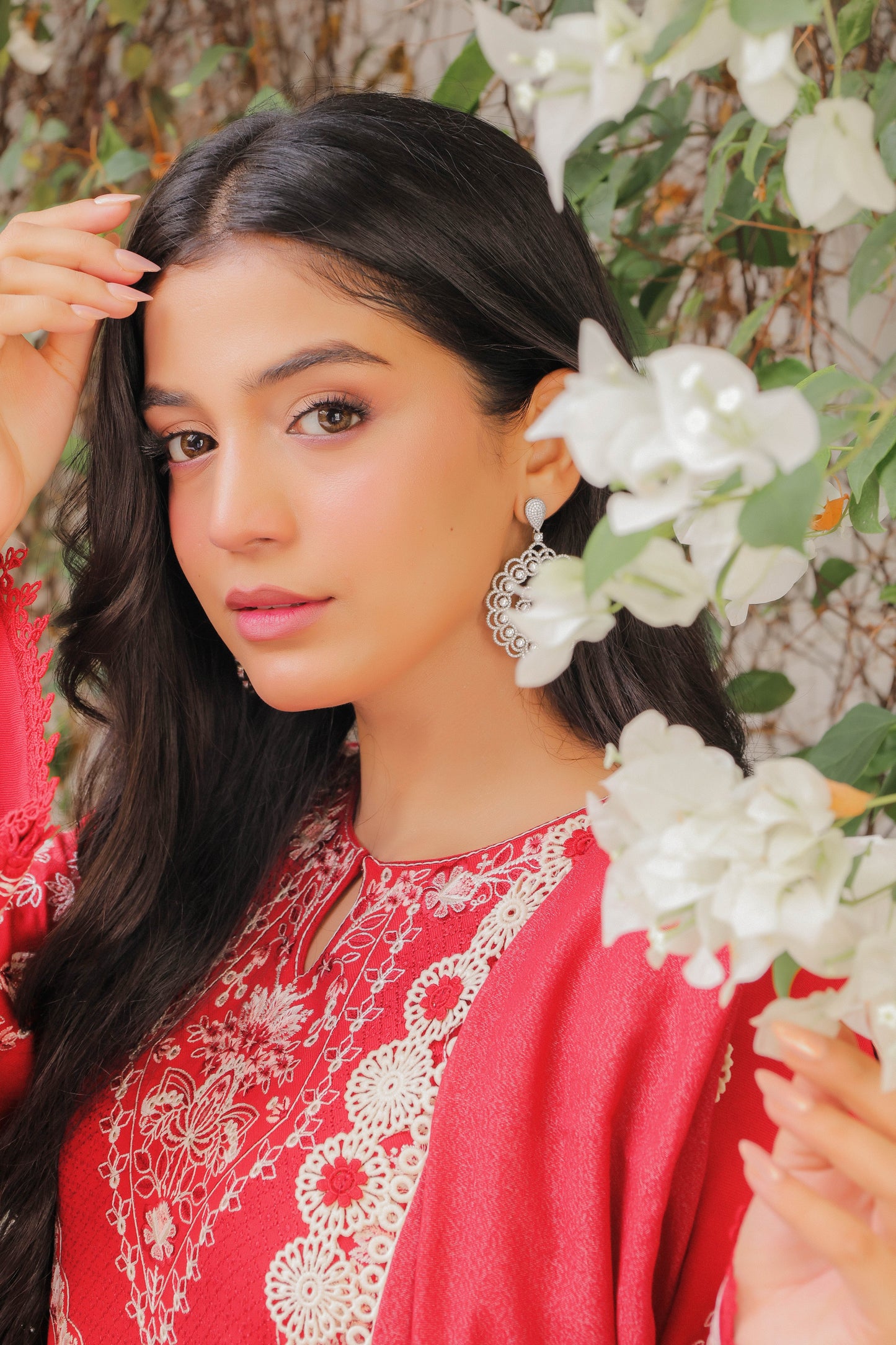 Rs 18500 Aneelas Stitched Luxury Winter Emb Karandi Emb 3pc [LAIBA-02] [Dispatch Time 2 Months]