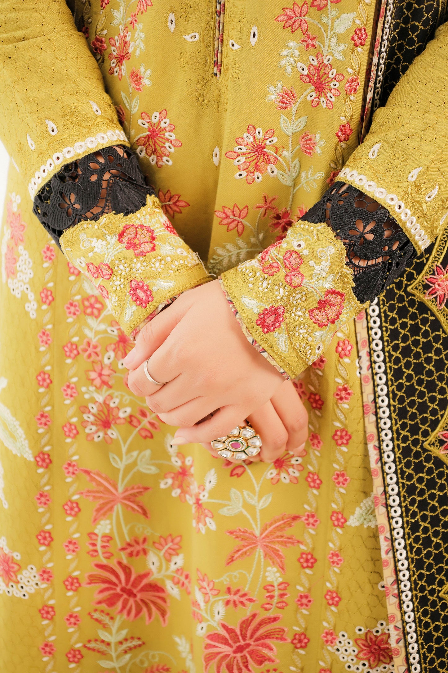 Rs 19500 Aneelas Stitched Luxury Winter Emb Twill 3pc [LAIBA-04] [Dispatch Time 2 Months]