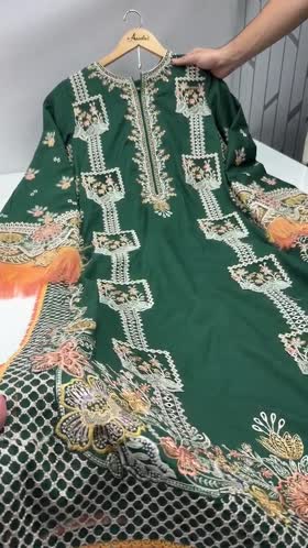 Rs 14990 Aneelas Stitched Luxury Lawn Emb 3pc Silk Duppata [LUX-26-48-A] [Dispatch Time 2.5 Months]