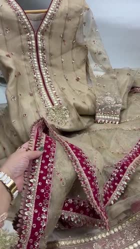 Rs 24500 Aneelas Stitched Masoori Emb Maxi 3pc [FC-25] [Dispatch Time 2 Months]