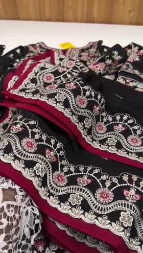Rs 21000 Aneelas Stitched Signature Luxury Winter Karandi Heavy Emb Shirt Heavy Emb Shawl 3pc [WLUX-01] [Dispatch Time 2 Months]