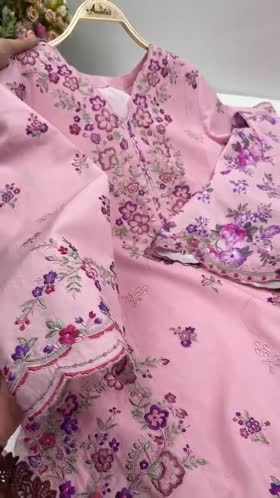 Rs 9500 Aneelas Stitched Lawn Emb Shirt Trouser 2pc [LUX-26-58] [Dispatch Time 2.5 Months]