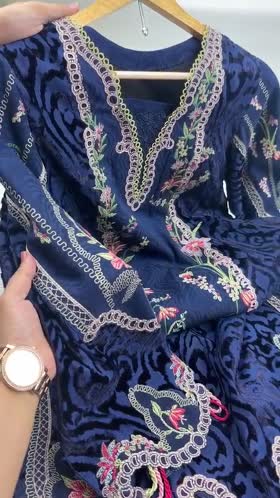Rs 24500 Aneelas Stitched Palachi Velvet Emb 3pc Palachi Shawl [WLUX-26-18] [Dispatch Time 2.5 Months]