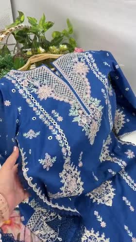 Rs 17500 Aneelas Stitched Luxury Lawn Emb 3pc Printed Silk Duppata [LUX-26-70-A] [Dispatch Time 2 Months]