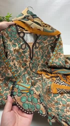 Rs 13500 Aneelas Stitched Viscose Print Emb 3pc Viscose Duppata [VC-26-30-C] [Dispatch Time 2 Months]