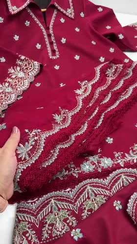 Rs 14450 Aneelas Stitched Lawn Emb 3pc Chiffon Duppata [LUX-26-39] [Dispatch Time 2.5 Months]