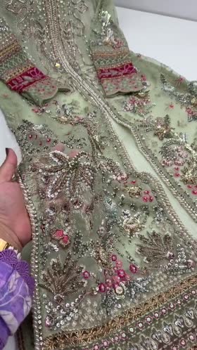 Rs 37500 Aneelas Stitched Bridal/ Wedding Ada Work Maxi 3pc [BR-32] [Dispatch Time 3 Months]