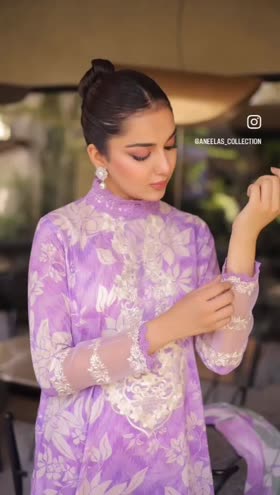 Rs 7000 Aneelas Unstitched Printed Lawn Emb 3pc new Launch [PR-03] [Dispatch Time 1 Month]