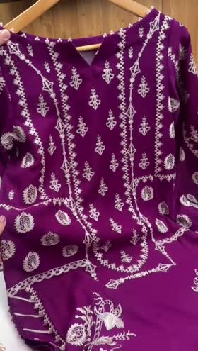 Rs 17500 Aneelas Stitched Luxury Winter Twill Emb Shirt Trouser Emb Shawl  3pc [AROOSHA-01] [Dispatch Time 2 Months]