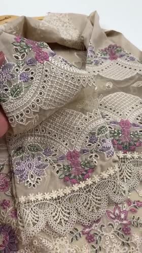 Rs 13950 Aneelas Stitched Lawn Emb 3pc Silk Duppata [LUX-26-87] [Dispatch Time 2 Months]