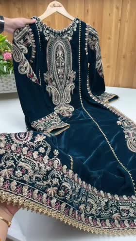 Rs 24500 Aneelas Stitched Formal Velvet 3pc [VT-07] [Dispatch Time 2 Months]